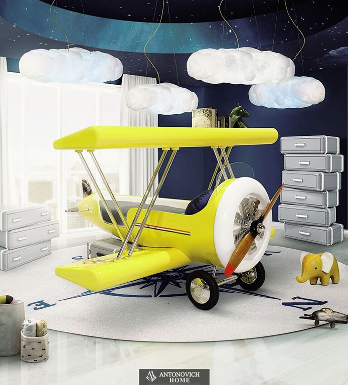 Sky B Plane Children's Bed by Circu, view 9