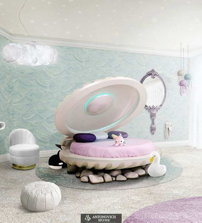 Circu Little Mermaid Shell Bed