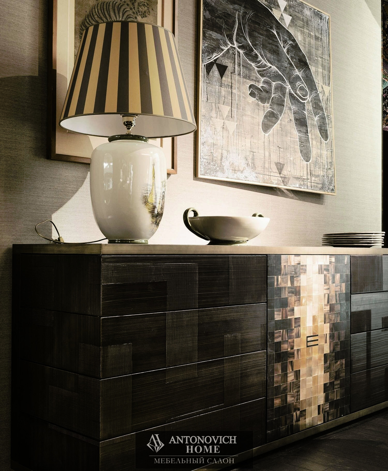 Etro Home Interiors Aleppo Dining Room, view 12