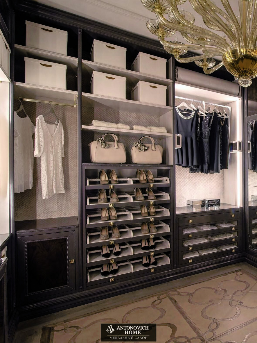 Pregno Way Of Life Dark Walk-In Wardrobe, view 2