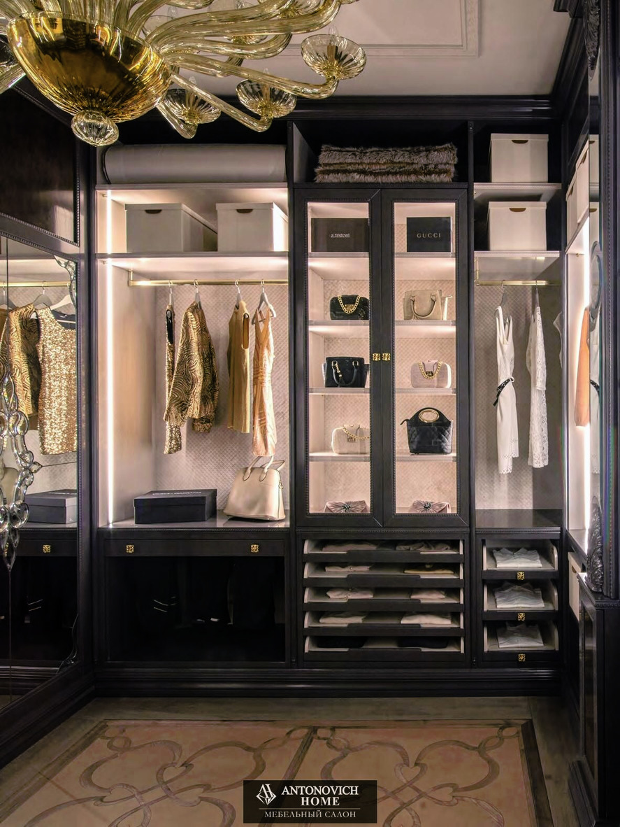 Pregno Way Of Life Dark Walk-In Wardrobe, view 6