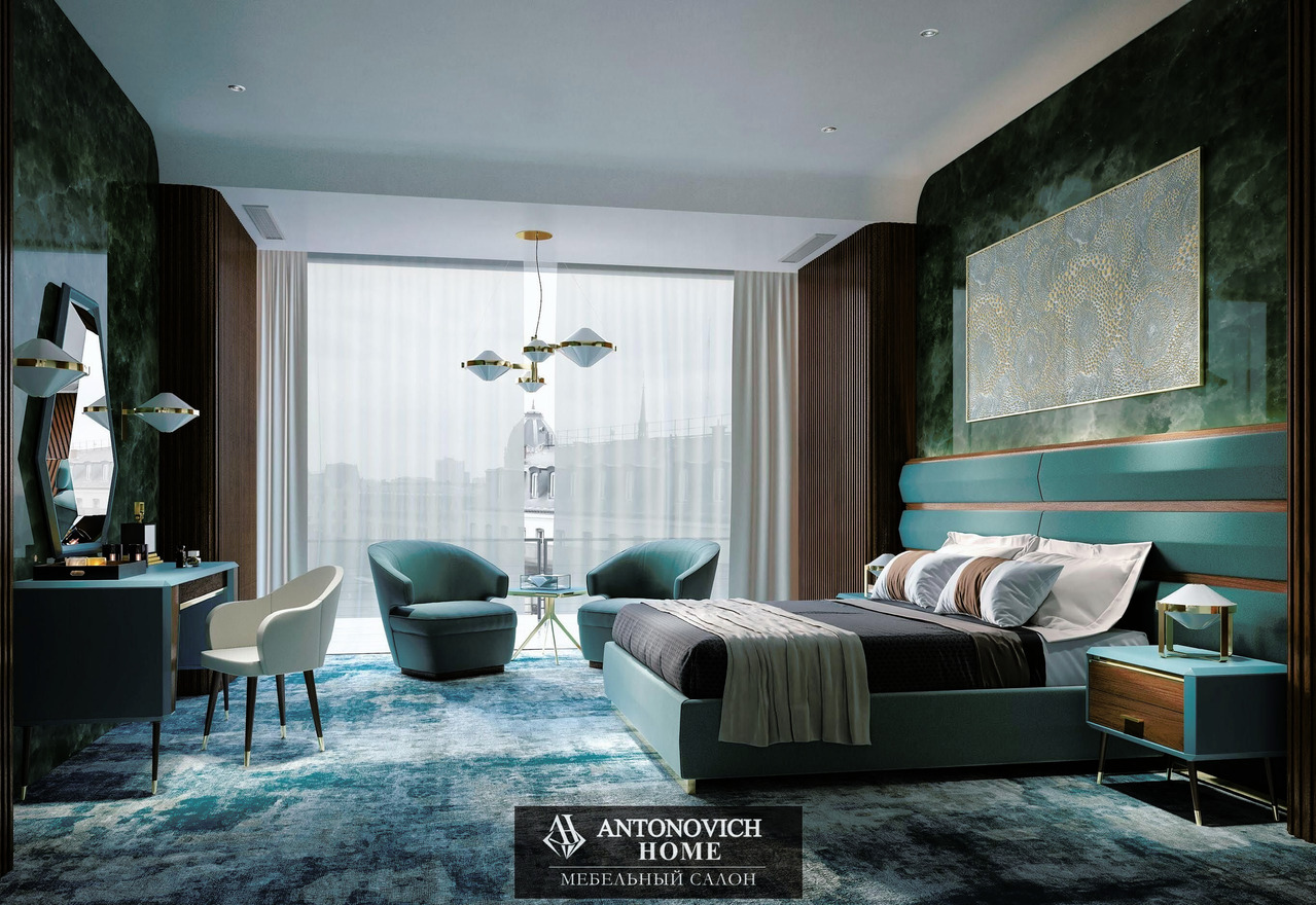 Domus Diamond Contemporary Bedroom, view 3