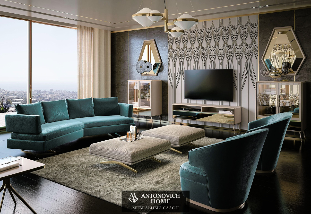 Domus Diamond Contemporary Living Room, view 2
