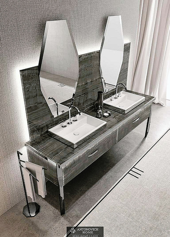Hilton 02 Bathroom Furniture by Vitage (Milldue edition), view 2