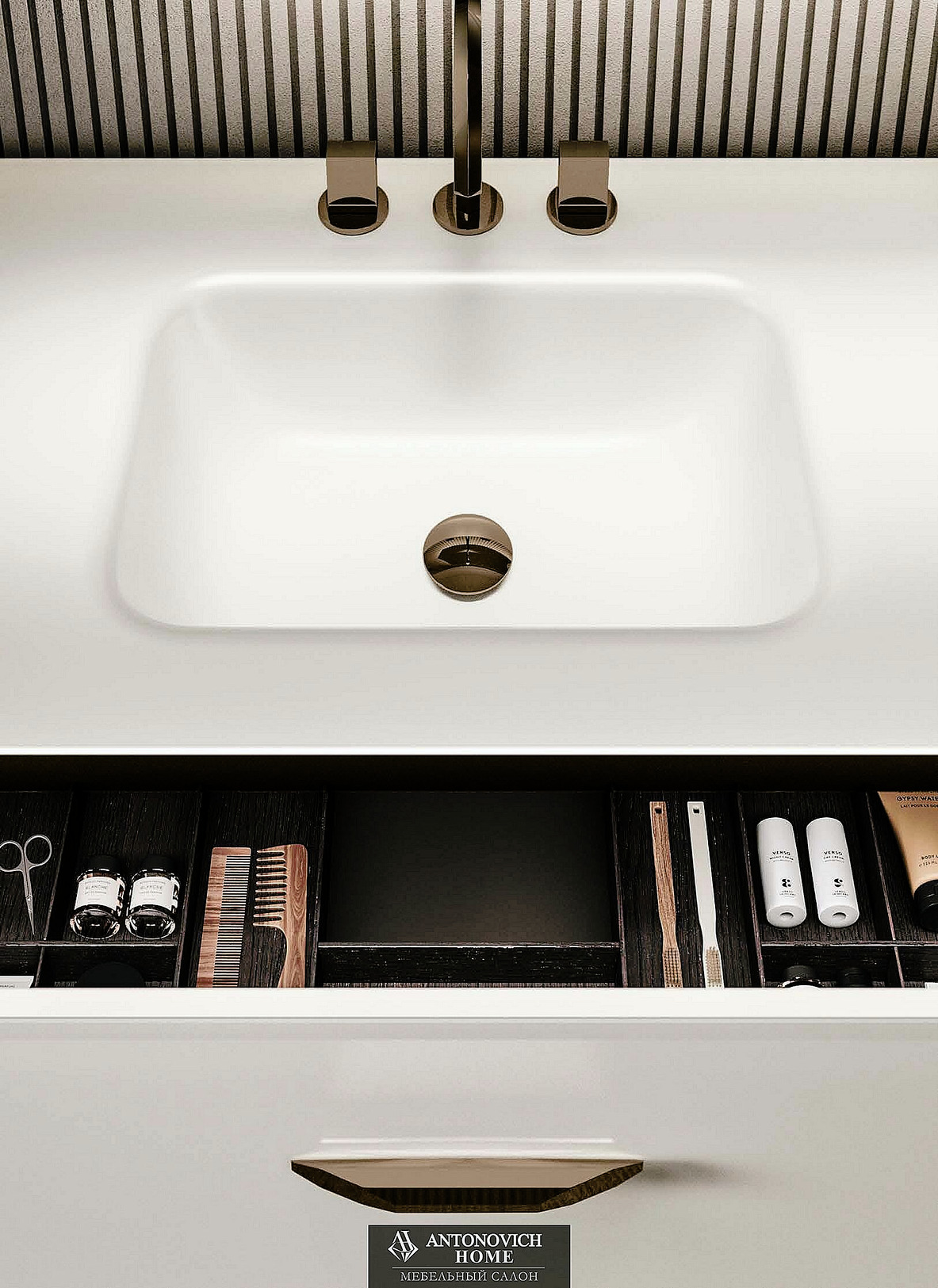 Hilton 03 Bathroom Furniture by Vitage (Milldue edition), view 3