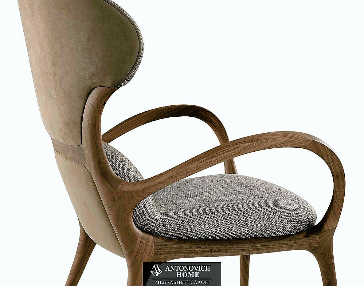 Ceccotti Collezioni Saturn e Saturnino Armchair and Pouf, view 4