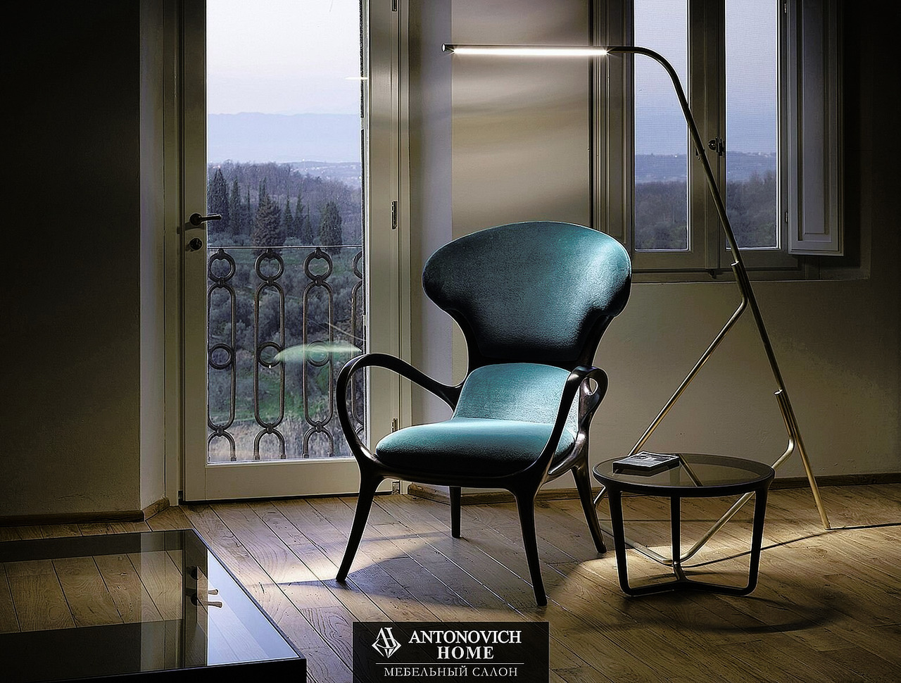 Ceccotti Collezioni Saturn e Saturnino Armchair and Pouf