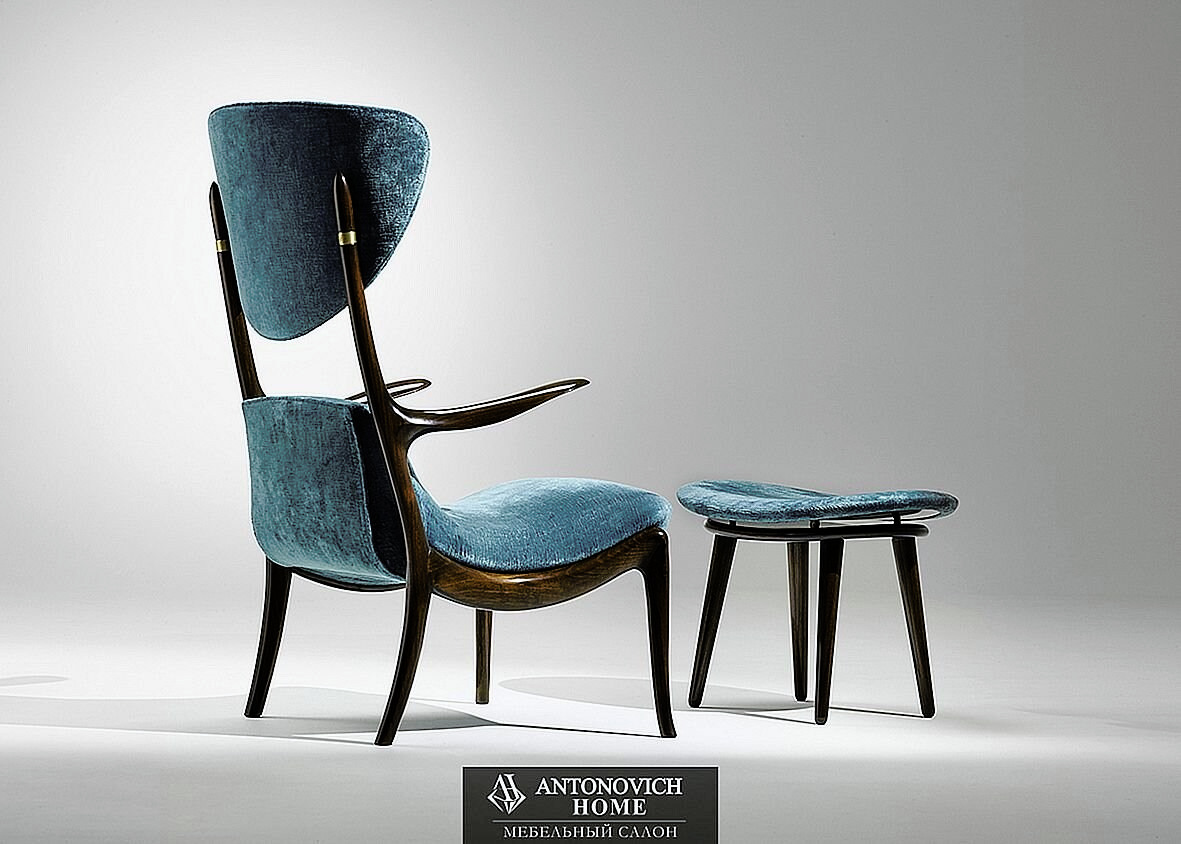 Star Treck Armchair and Pouf by Ceccotti Collezioni, view 6