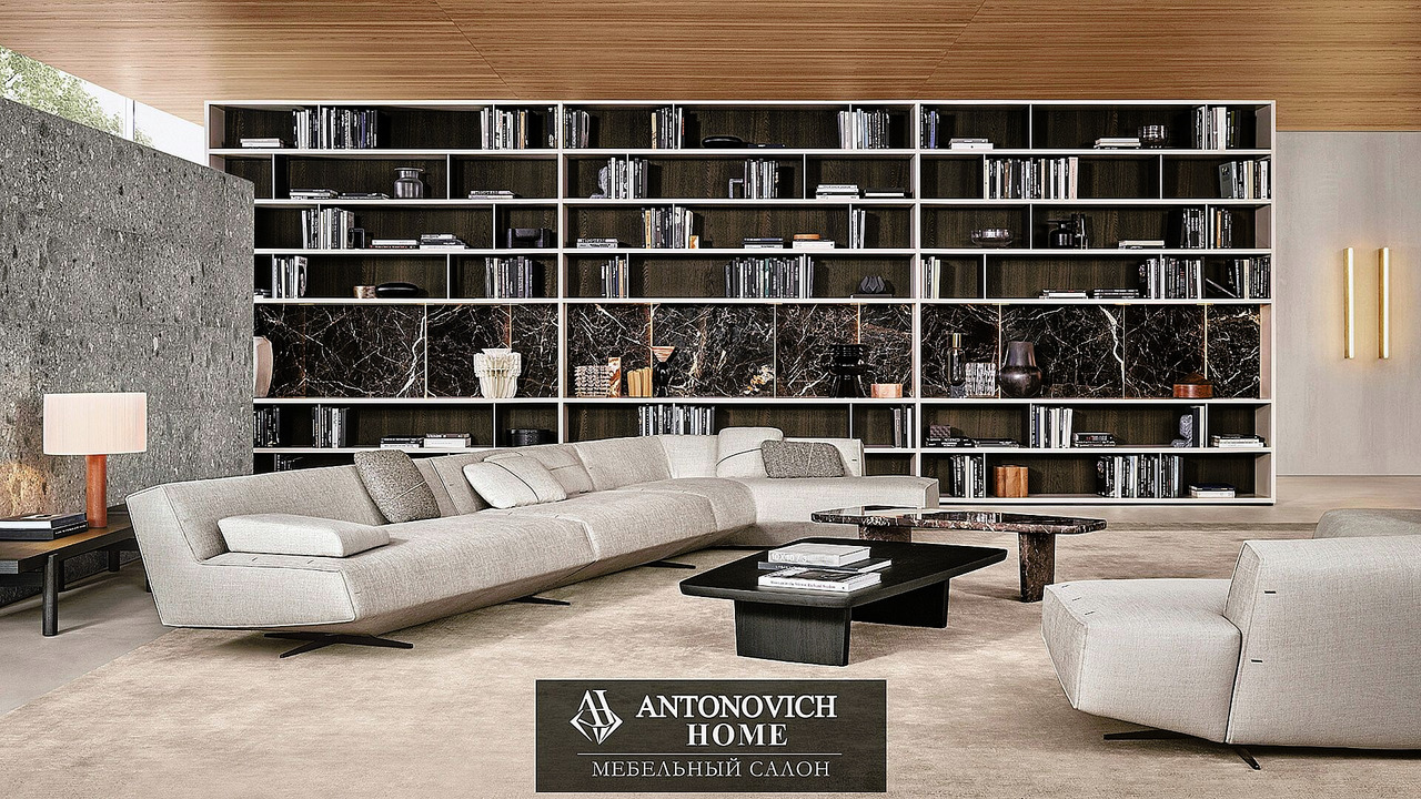 Poliform Wall System Modular Living Room Furniture, view 6