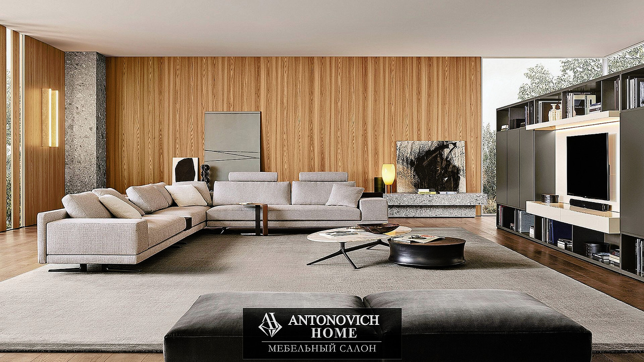 Poliform Wall System Modular Living Room Furniture