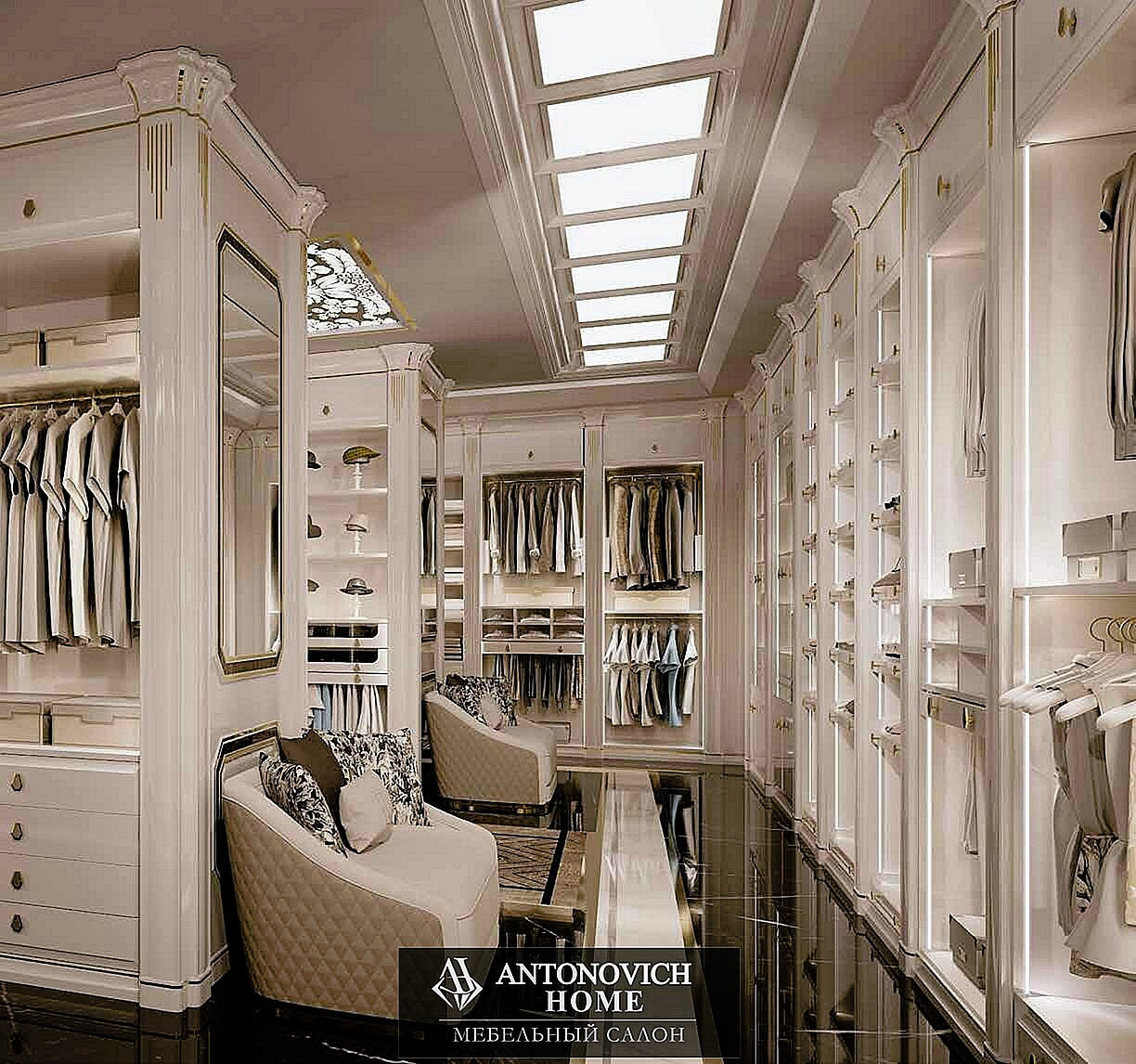 Tessarolo Walk-In Wardrobe Furniture, view 14