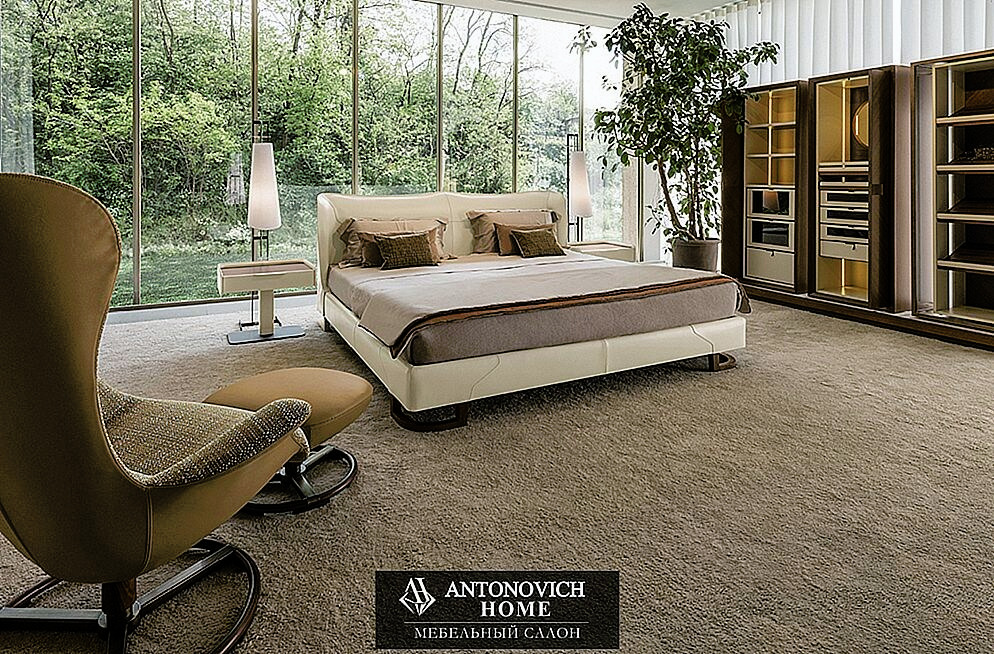 Giorgetti Corium Leather Bed, view 3