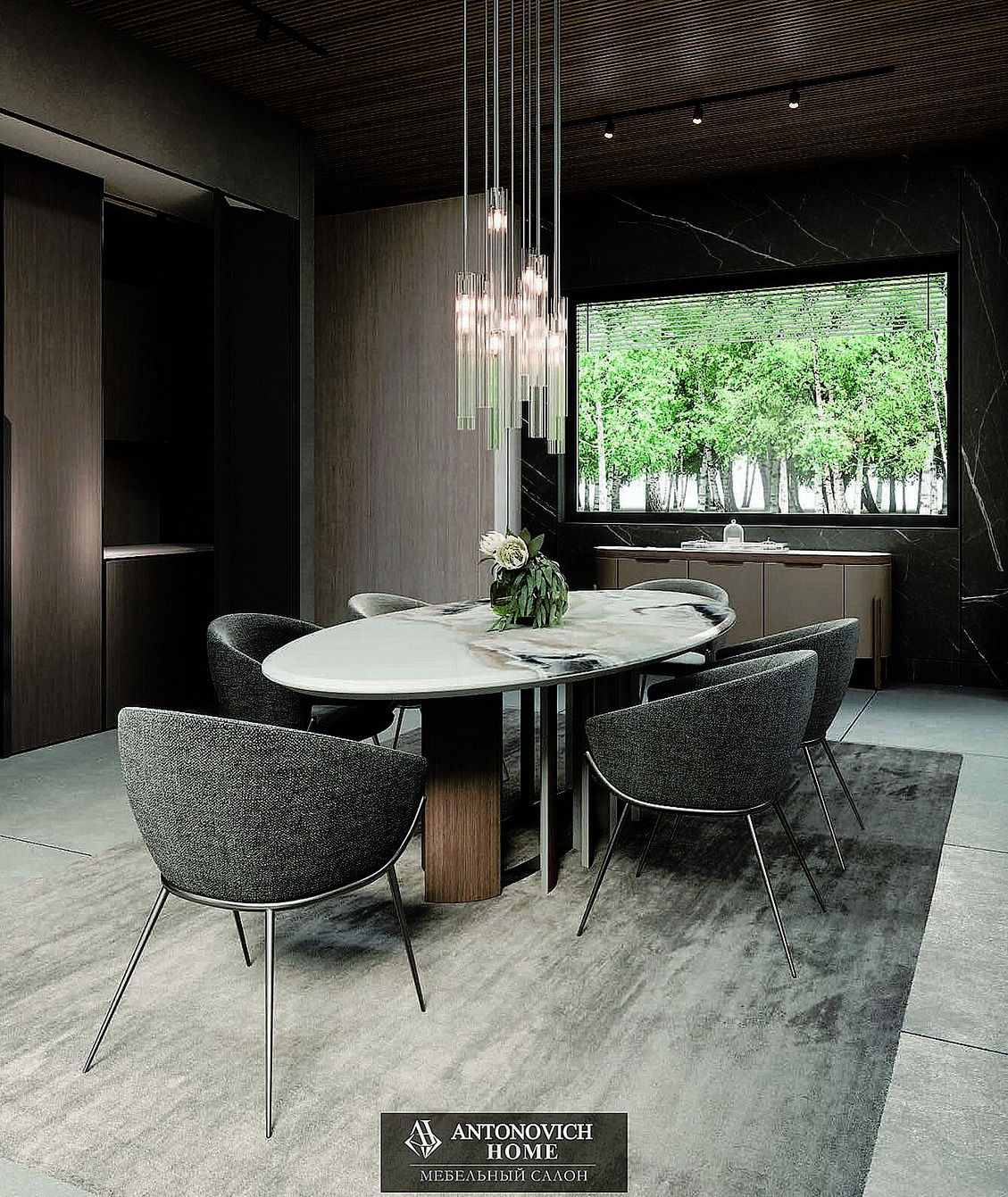 Ceppi Evergreen 4 Dining Room, view 3