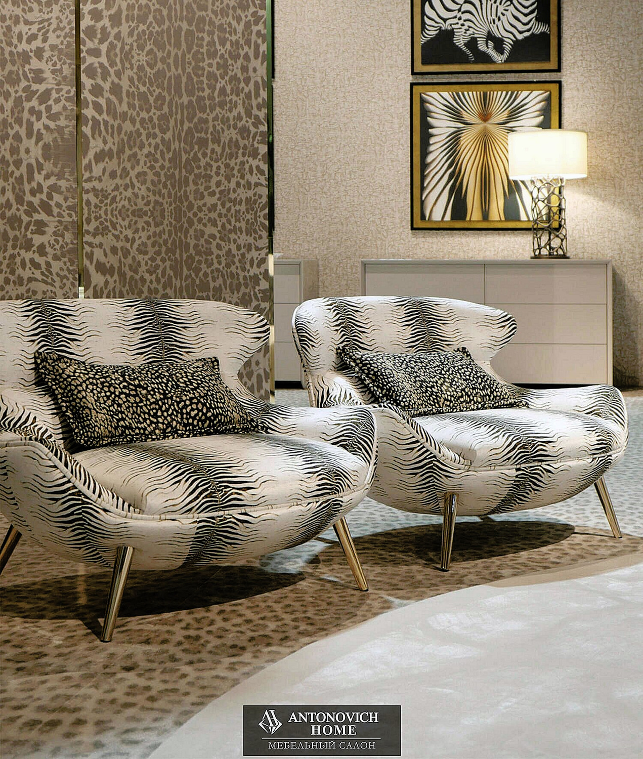 Roberto Cavalli Home Living Room Collection, Salone del Mobile Milan 2022, view 13