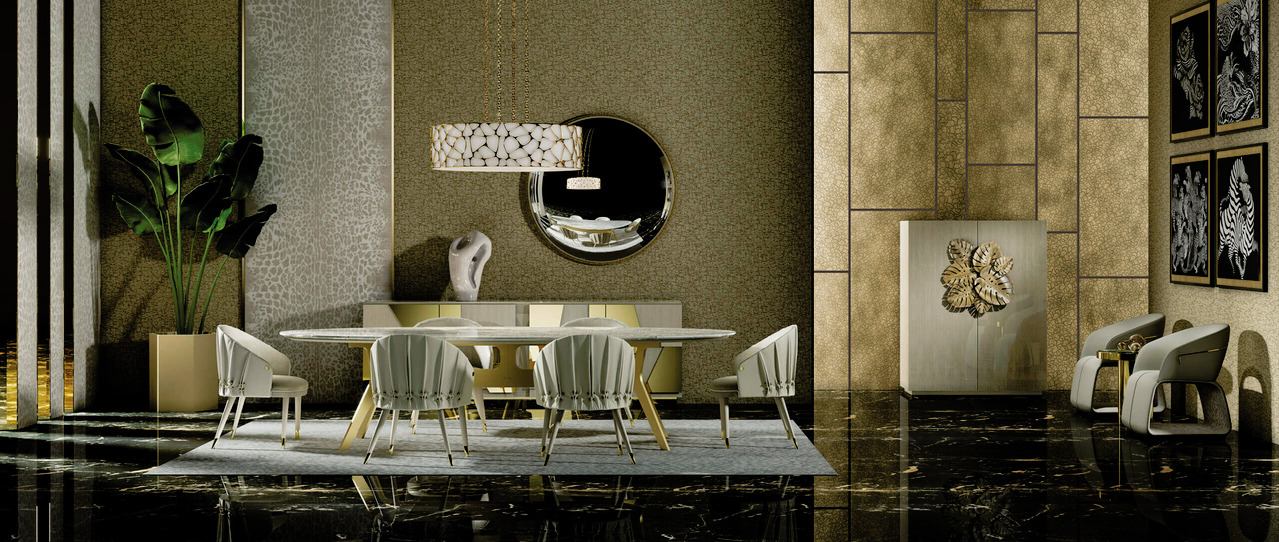 Roberto Cavalli Home Cooper Dining Room