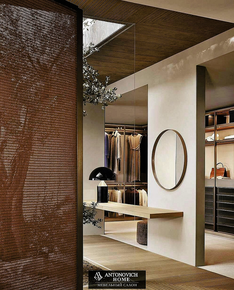 Poliform Senzafine Walk-In Wardrobe System