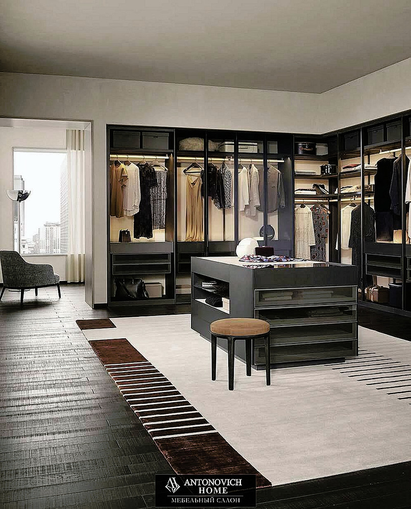 Poliform Senzafine Walk-In Wardrobe System, view 7