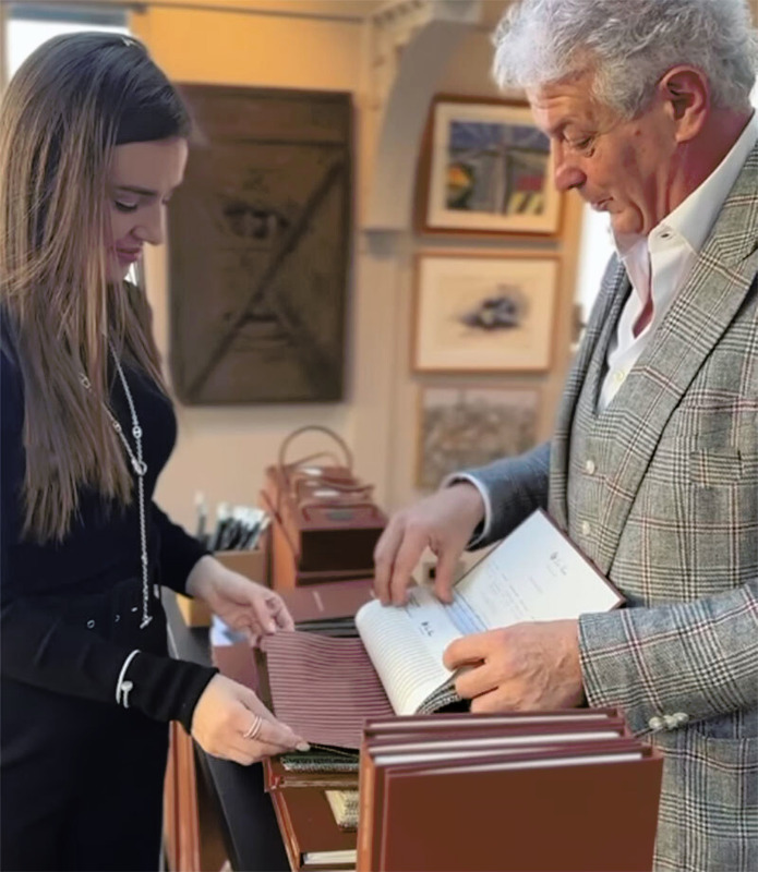 Svitlana Antonovych (Svetlana Antonovych), creative designer and Luca Zani, representative of Loro Piana Interiors