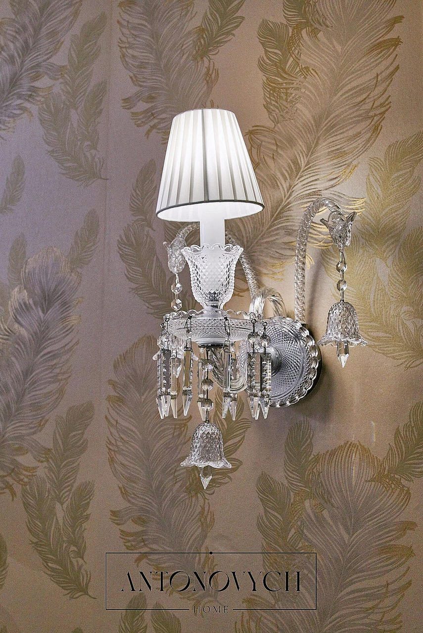Crystal Wall Lights with Shades, view 4