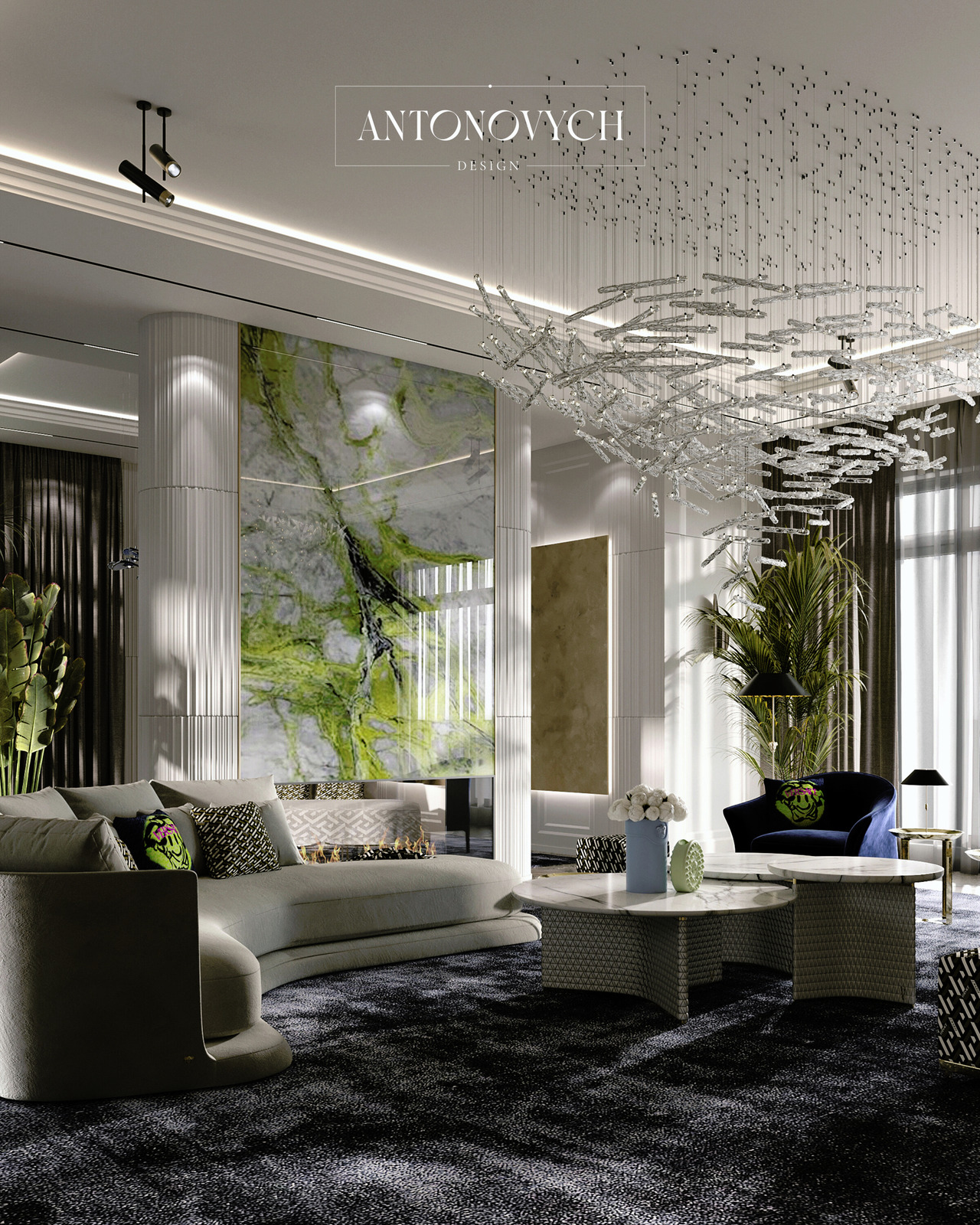 Versace Home V21 Signature Sectional Sofa, view 5