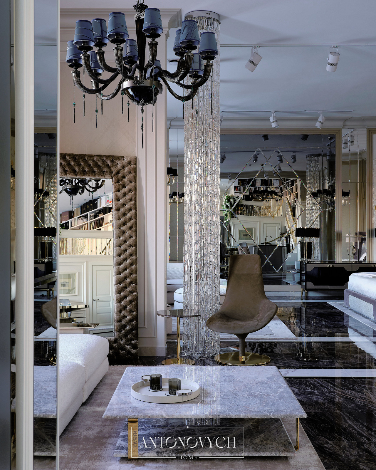 Versace Home Mirror and Coffee Table, view 2