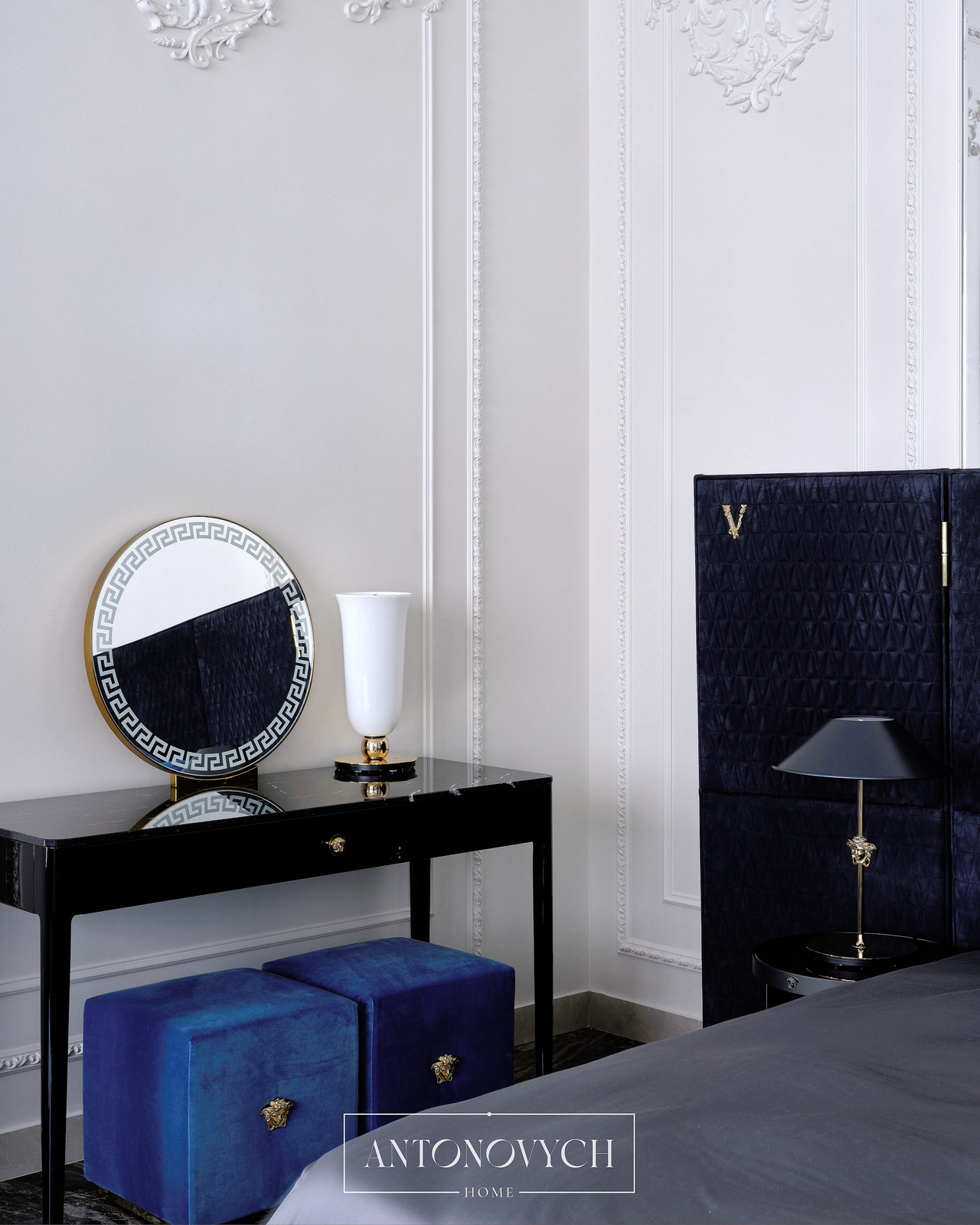 Versace Home Goddess Floor Lamp and Table Lamp, view 3