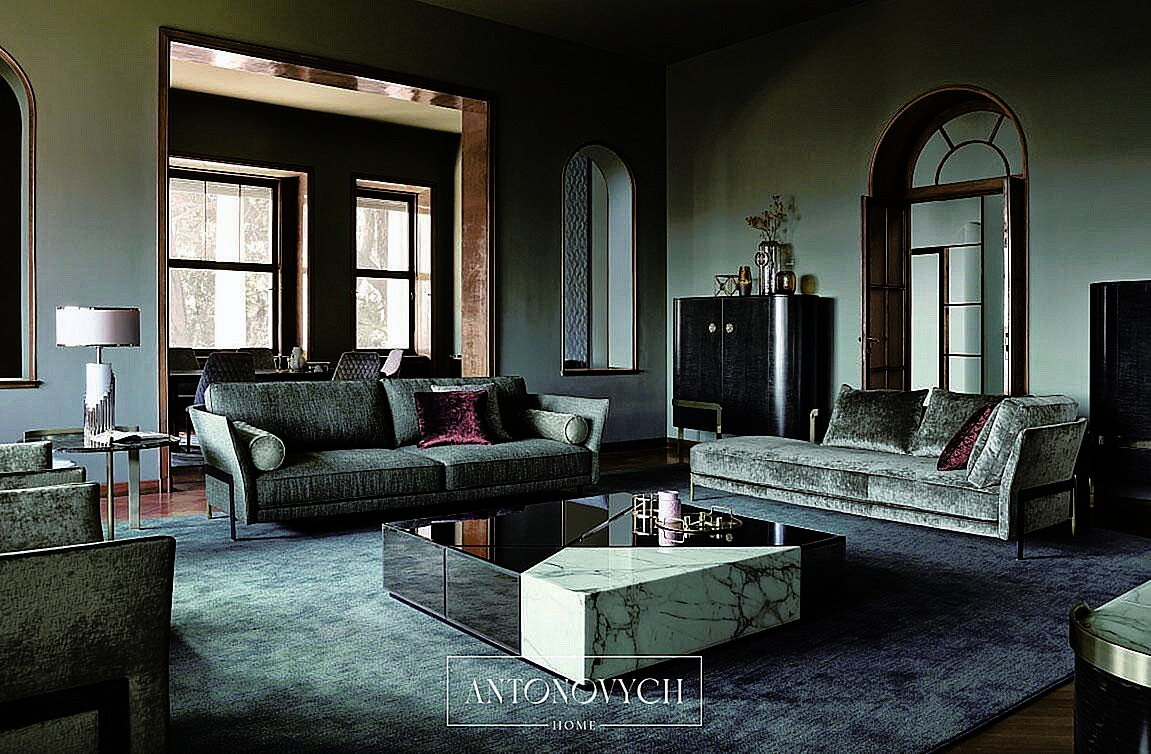 Angelo Cappellini Opera Contemporary Cosmo Living Room, view 3