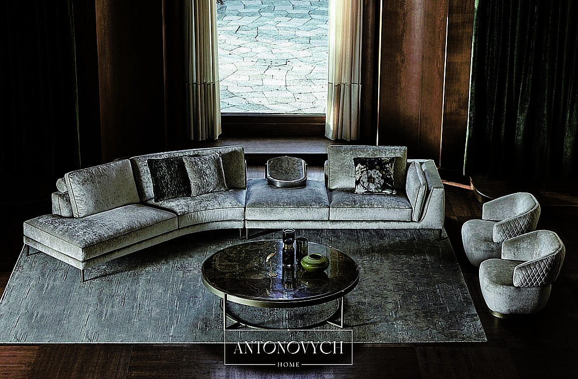 Angelo Cappellini Opera Contemporary Ferdinand Living Room, view 13