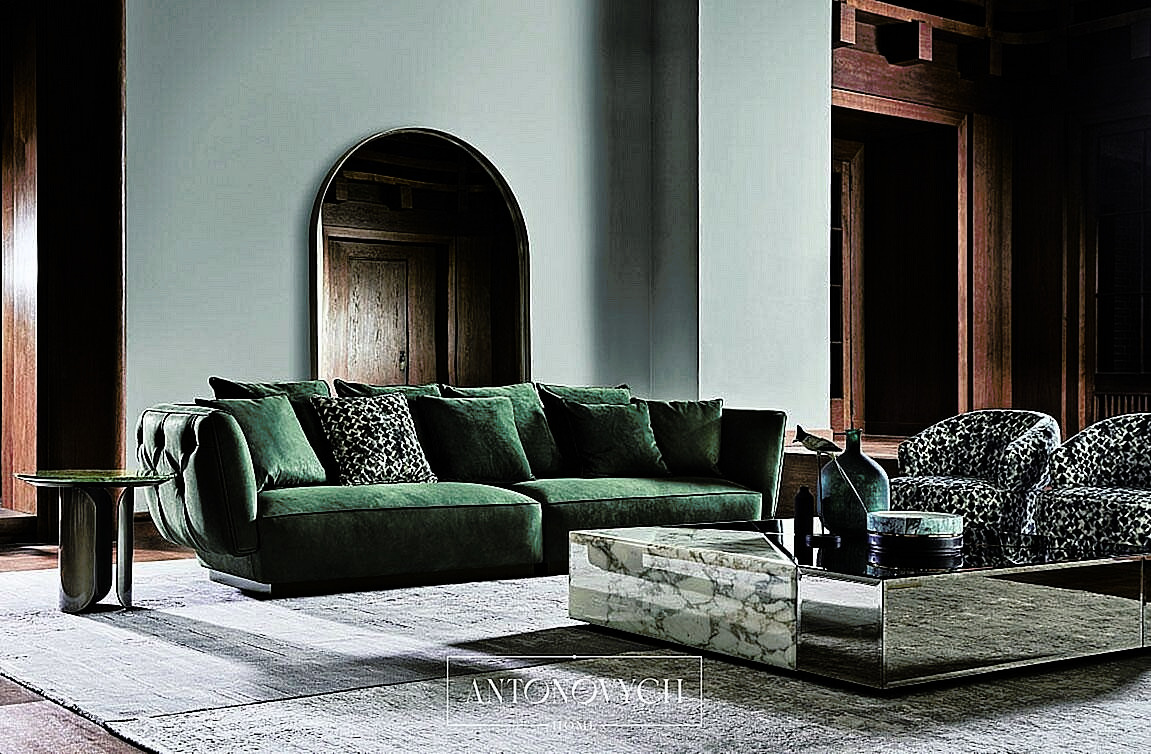 Angelo Cappellini Opera Contemporary Simon Living Room, view 8