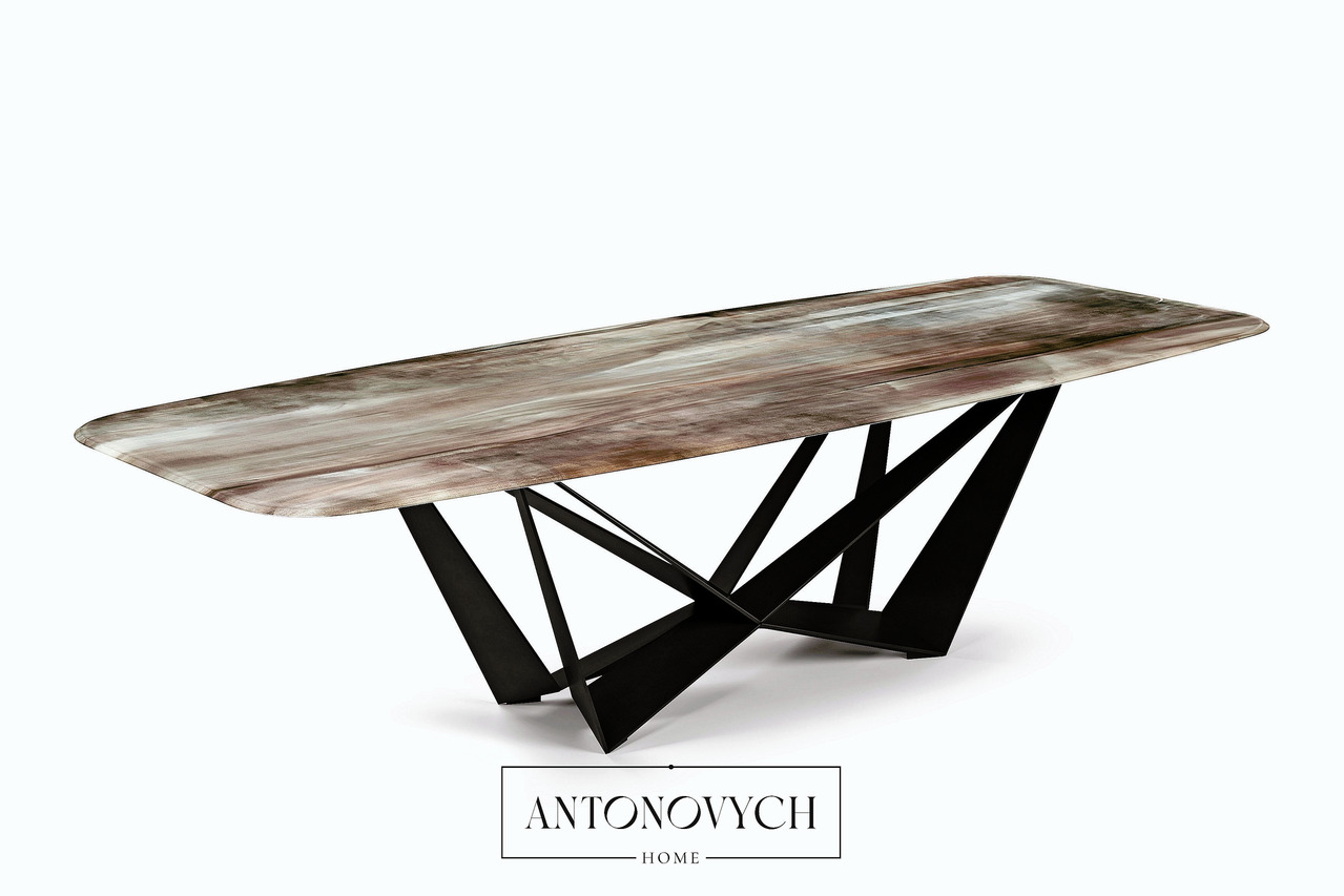 Cattelan Italia Skorpio CrystalArt Dining Table, view 6