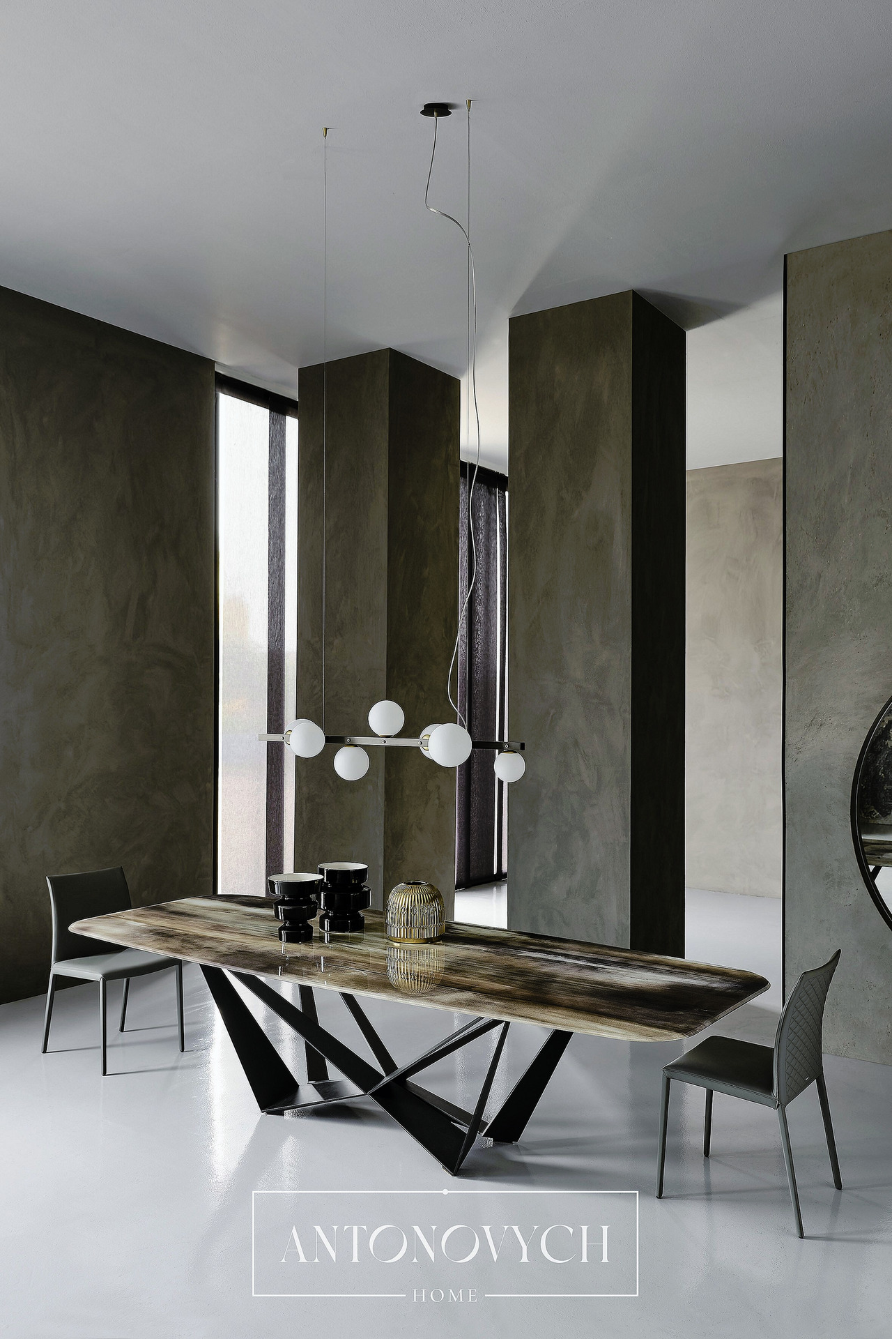 Cattelan Italia Skorpio CrystalArt Dining Table, view 7