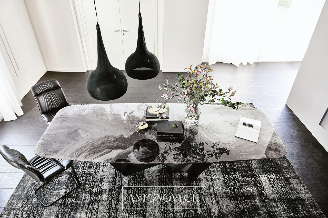 Cattelan Italia Skorpio CrystalArt Dining Table, view 4
