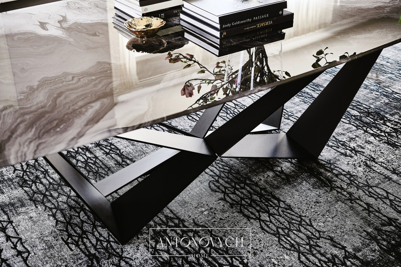 Cattelan Italia Skorpio CrystalArt Dining Table, view 2