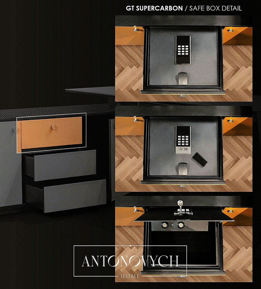 Tonino Lamborghini Casa GT Supercarbon Office, view 12