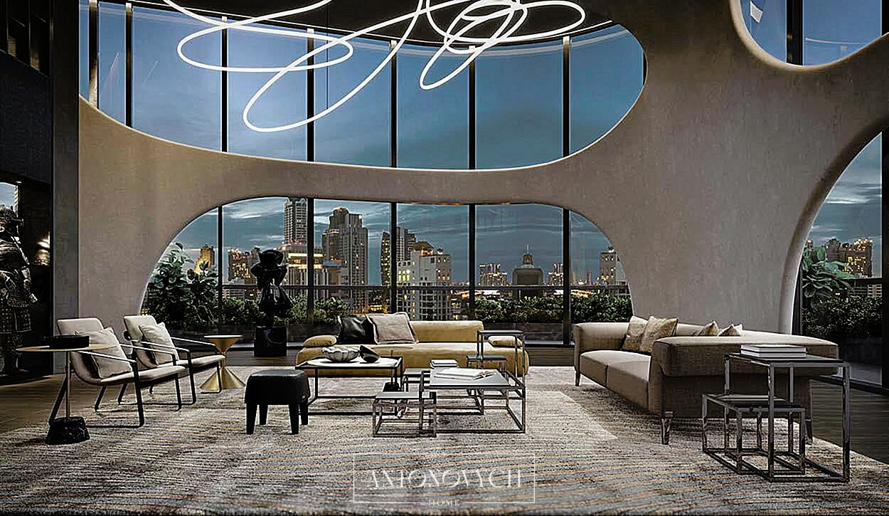 Gianfranco Ferre Home Gallerist 2 Living Room, view 4