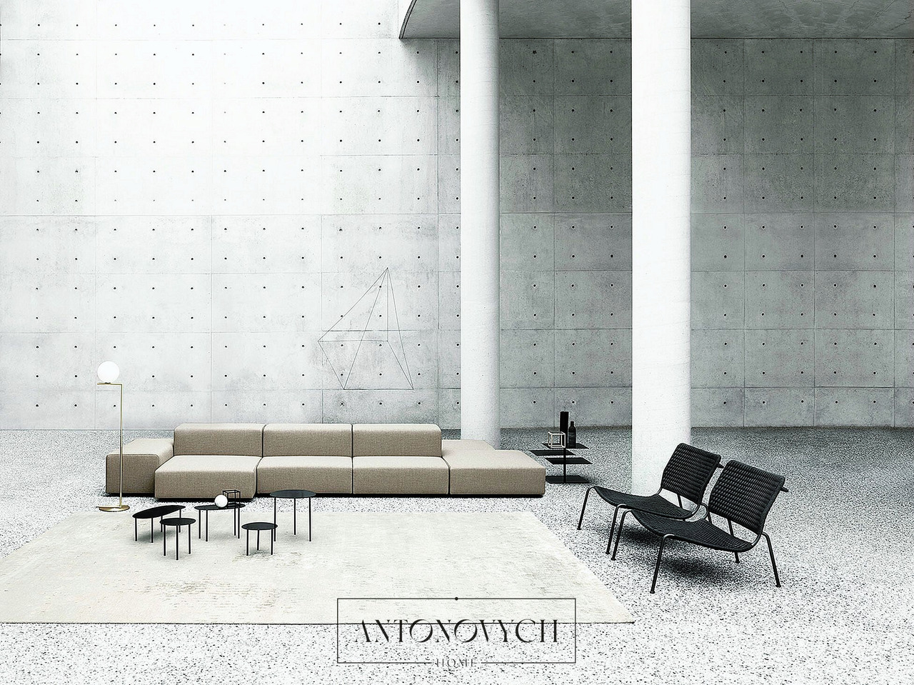 Living Divani Extra Wall Sofa, view 4
