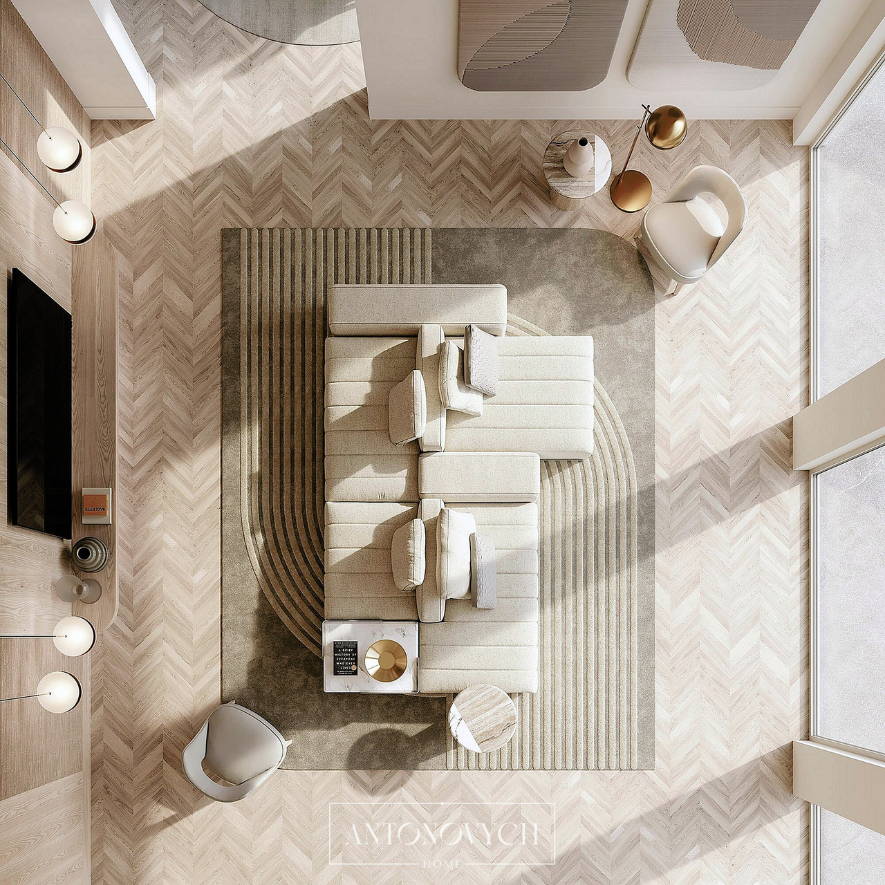 Vittoria Frigerio Brivio Sofa, view 2