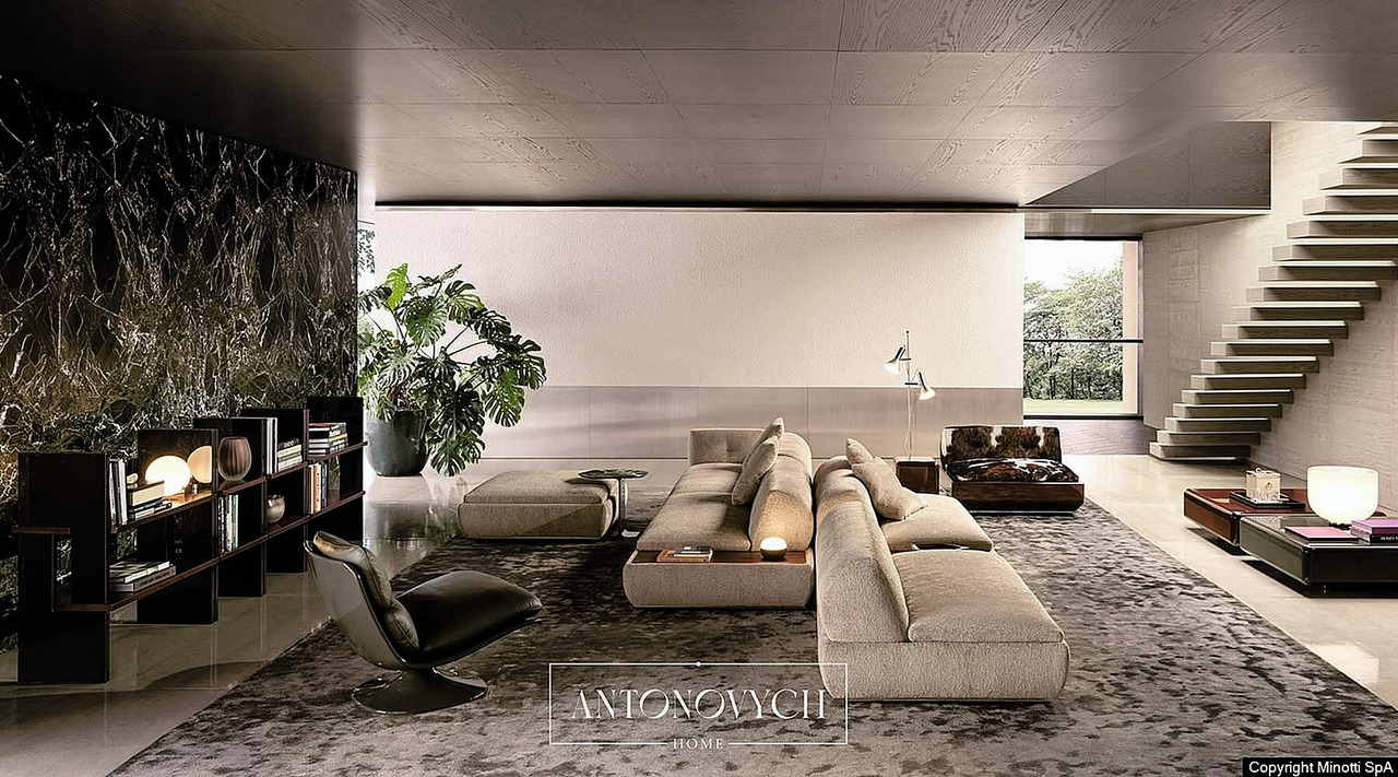Minotti Supermoon Sofa, view 2