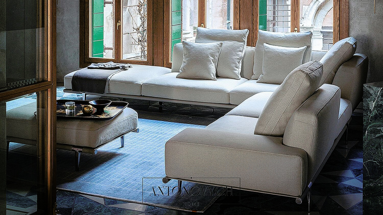 Poltrona Frau Let it Be Sofa, view 2