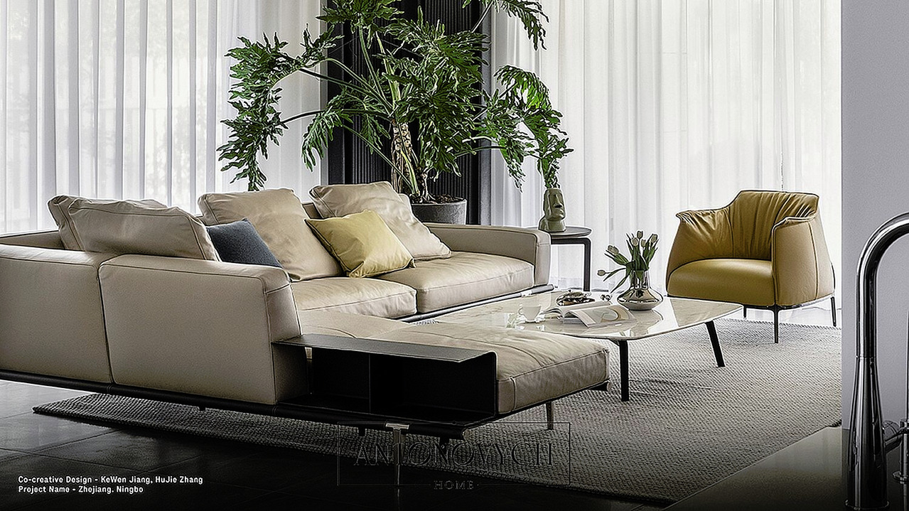 Poltrona Frau Let it Be Sofa, view 3
