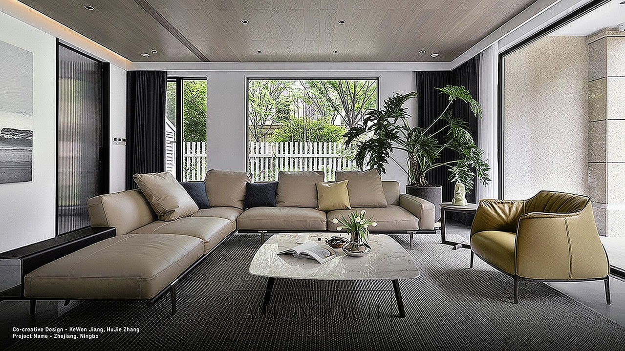 Poltrona Frau Let it Be Sofa, view 4