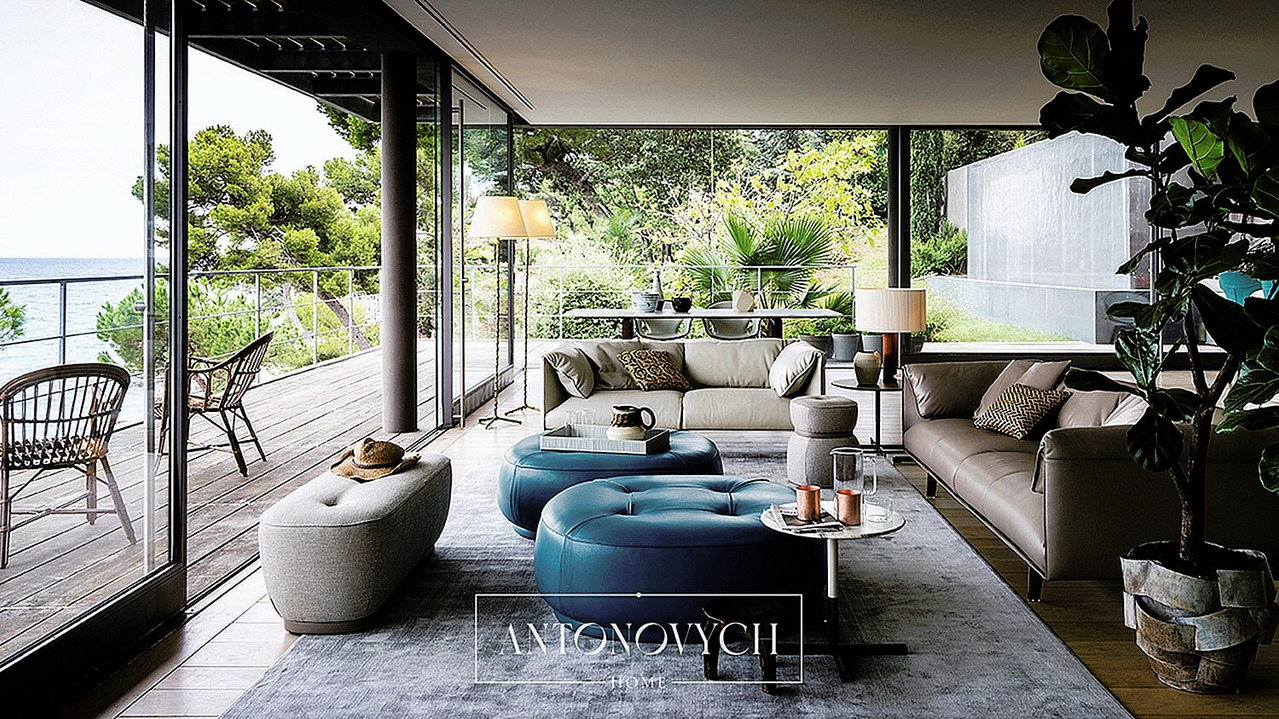 Poltrona Frau John-John Sofa, view 3