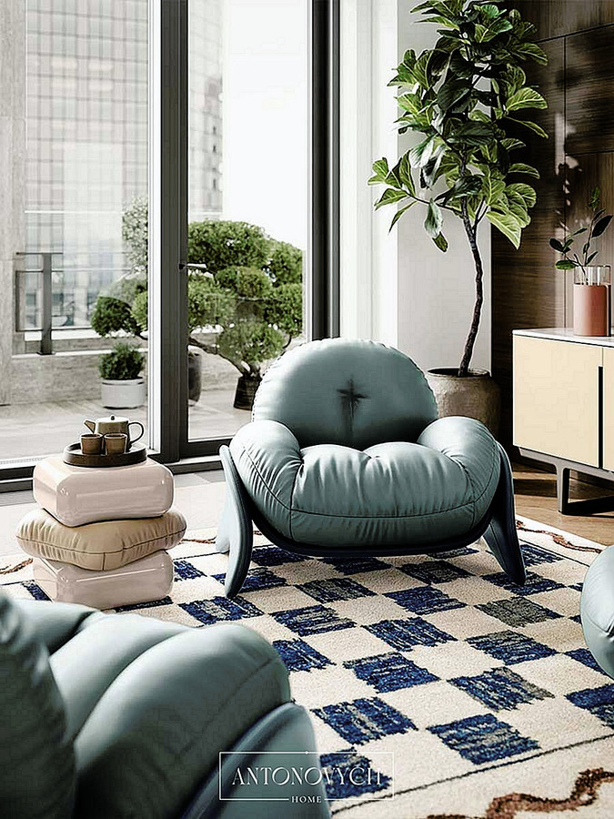 Squash Armchair by Poltrona Frau, view 5