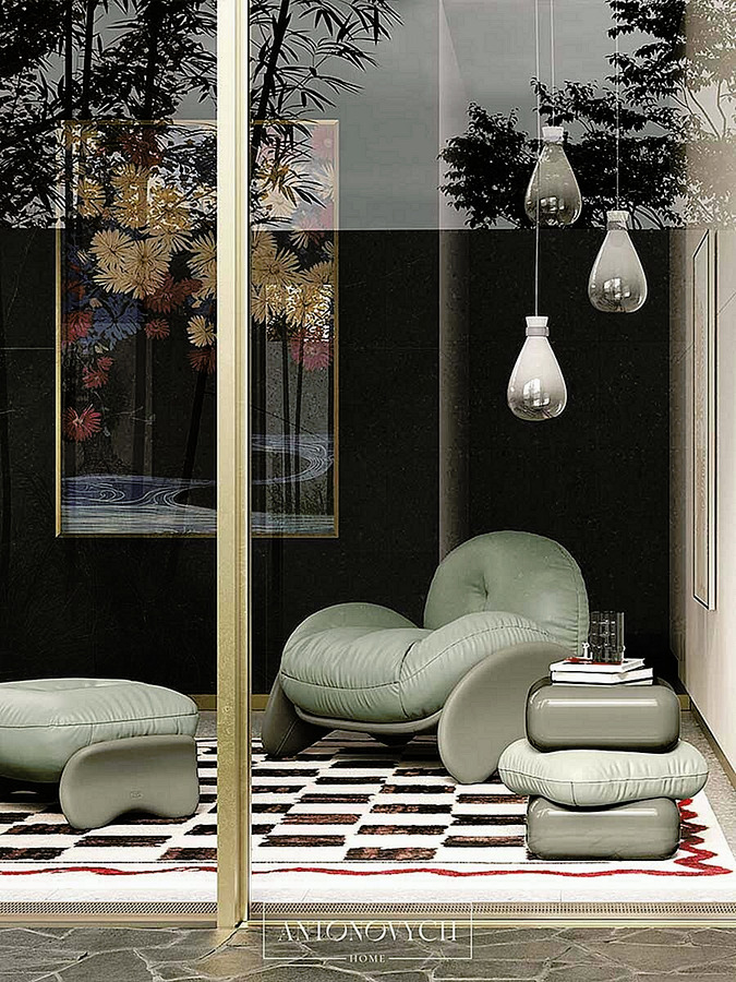 Squash Armchair by Poltrona Frau, view 3