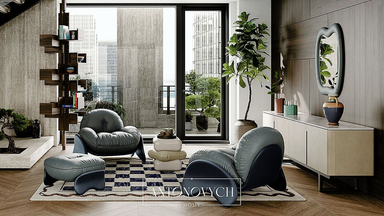 Squash Armchair by Poltrona Frau
