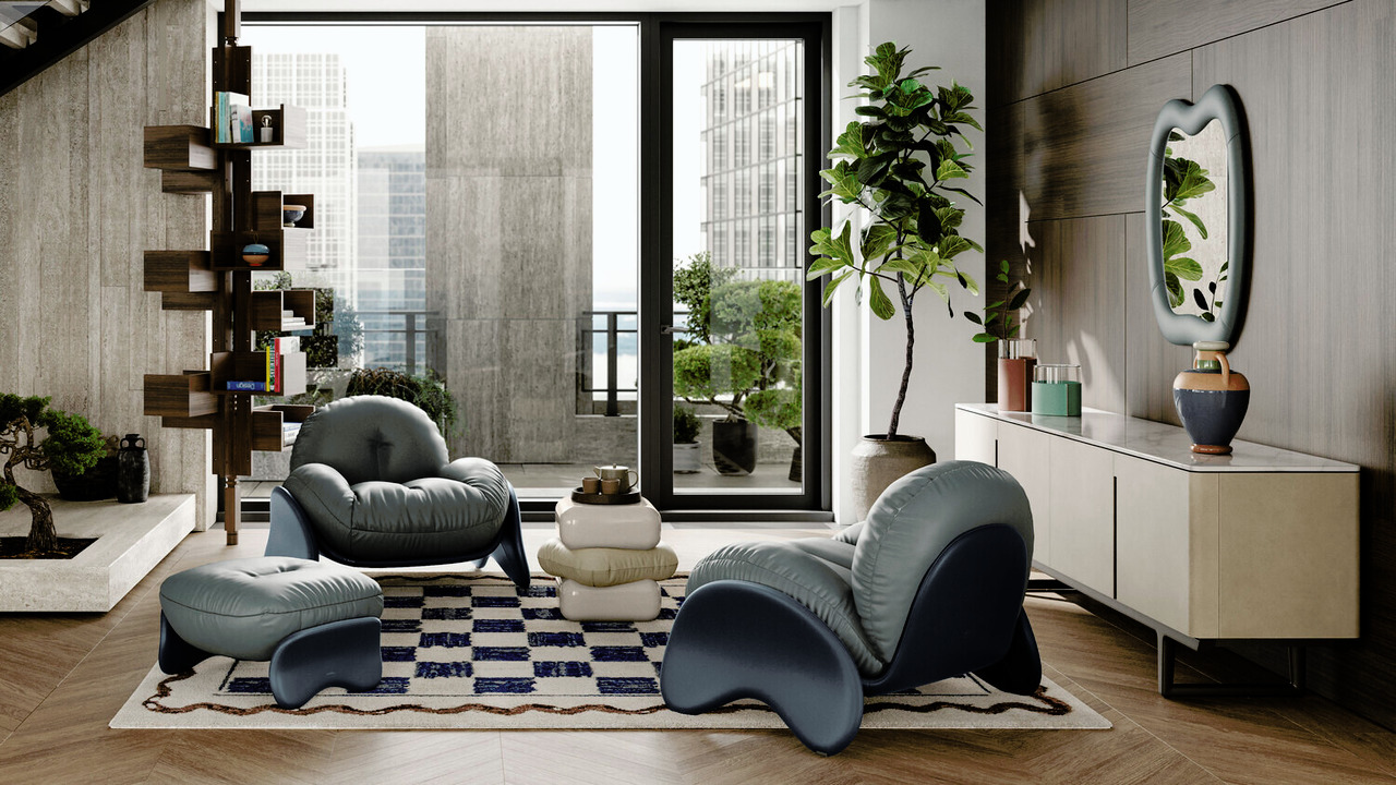 Squash Armchair by Poltrona Frau